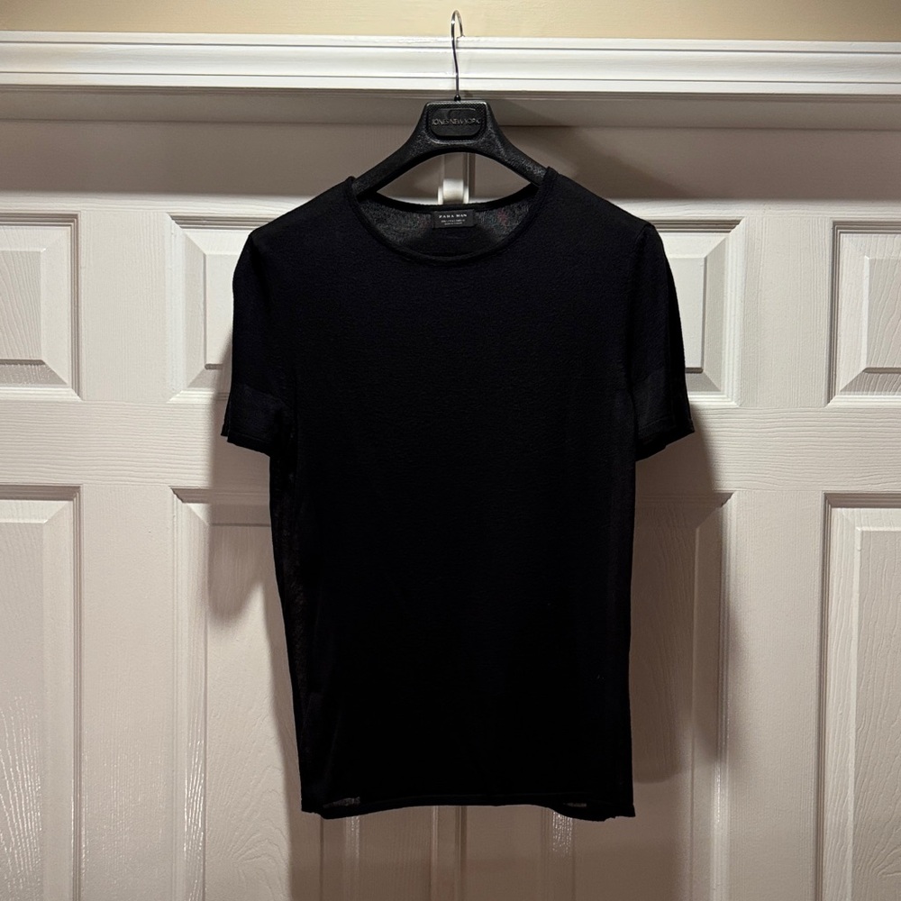 Zara Classic Black Short Sleeve Men's Tee